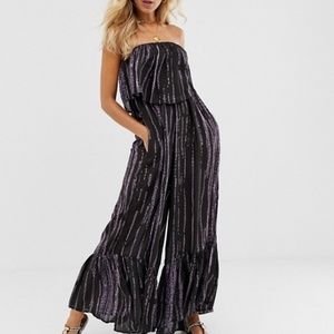free people summer vibes strapless jumpsuit